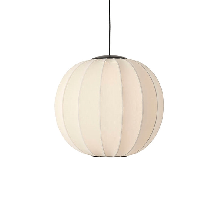 Knit-Wit Ø60 ronde hanglamp LED, pearl wit