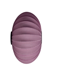 Knit-Wit Ø76 ovale wandlamp/plafondlamp, bordeaux