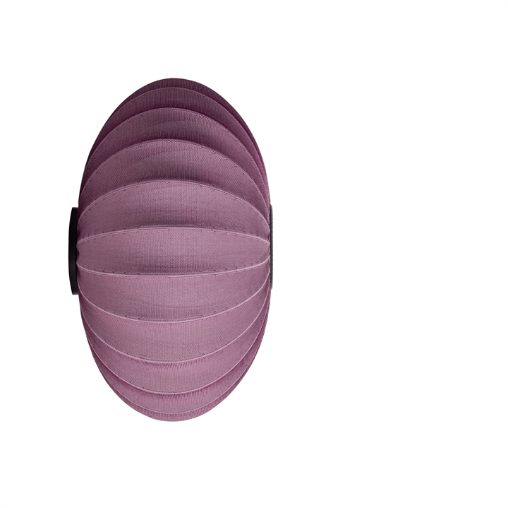 Knit-Wit Ø76 ovale wandlamp/plafondlamp, bordeaux