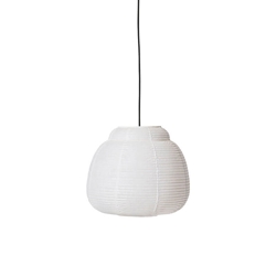 Papier single hanglamp Ø40, wit