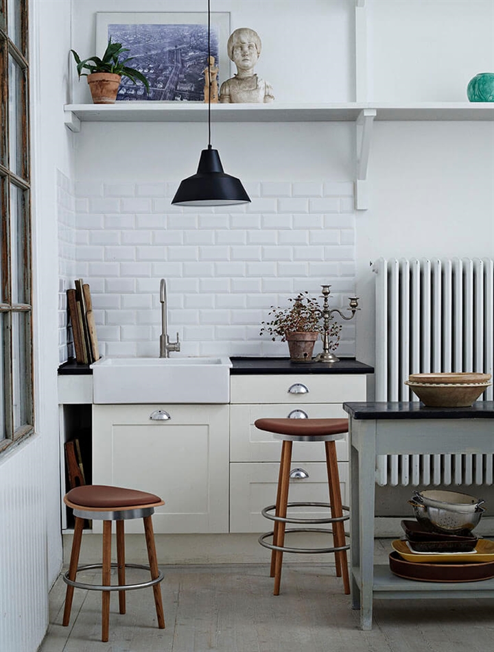 Workshop hanglamp W1, mat zwart