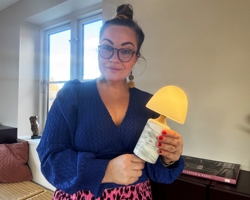 Camilla Dohn kiest verlichting voor haar nieuwe appartement