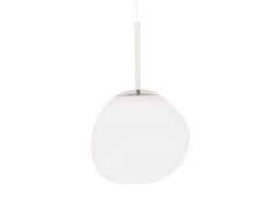 Melt mini hanglamp, opaal/zilver