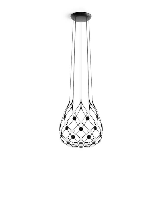 Mesh hanglamp Ø55 / 5 m snoer, zwart