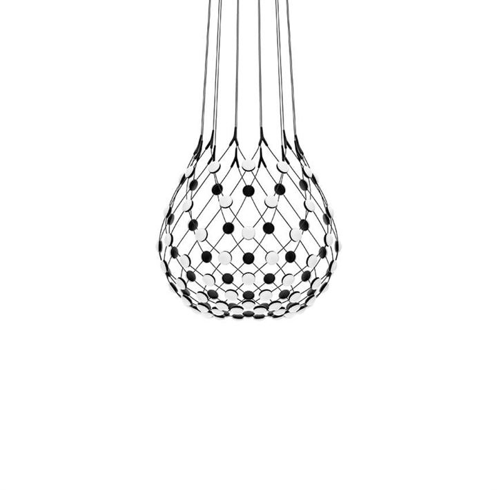 Mesh hanglamp Ø80 / 1 m snoer, zwart