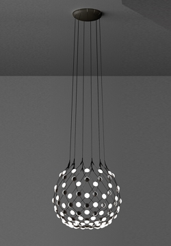 Mesh hanglamp Ø80 / 5 m snoer, zwart