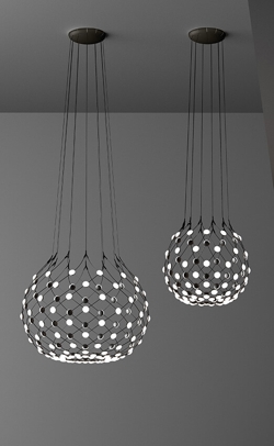 Mesh hanglamp Ø100 / 5 m snoer, zwart