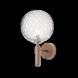 Miira Outdoor wandlamp, donker brons/helder