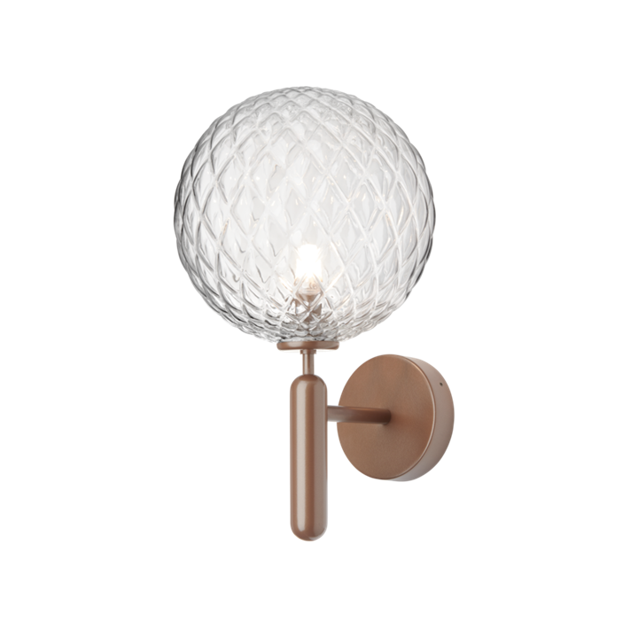 Miira Outdoor wandlamp, donker brons/helder