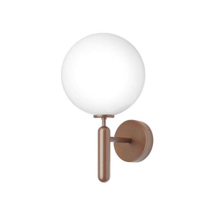 Miira Outdoor wandlamp, donker brons/opal