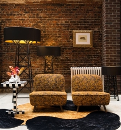 Construction vloerlamp Large, mat zwart