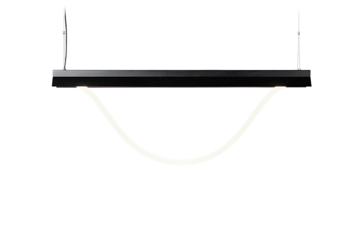 Tubelight 150 hanglamp, zwart