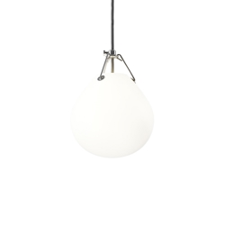Moser hanglamp Ø185, mat wit opaal