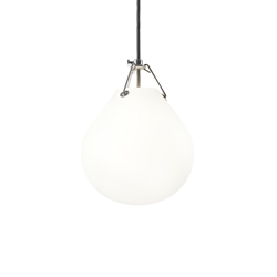 Moser hanglamp Ø205, mat wit opaal