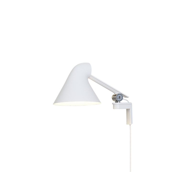 NJP wandlamp met korte arm, wit