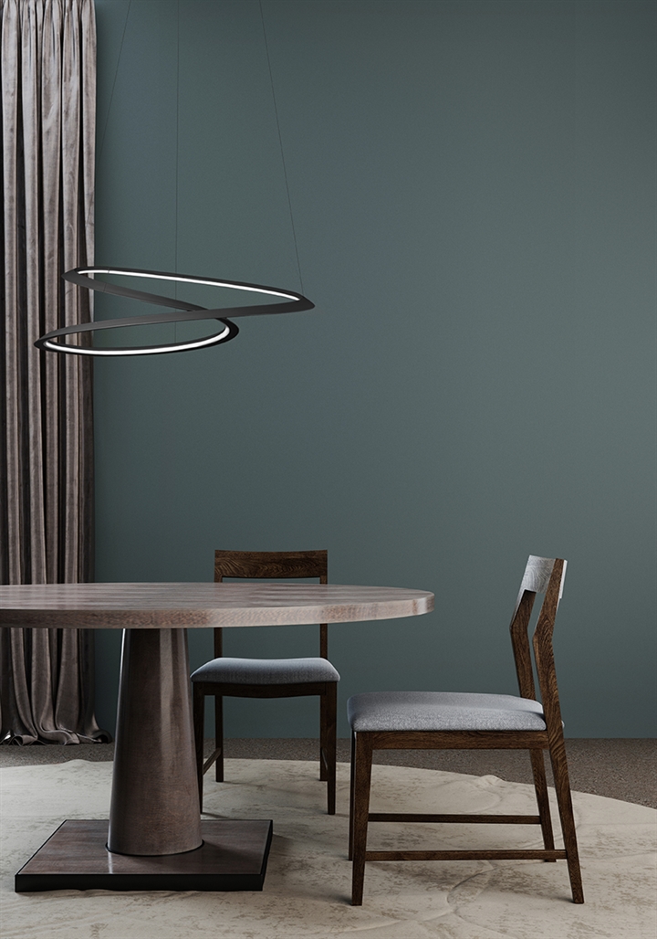 Kepler Petite down hanglamp, zwart