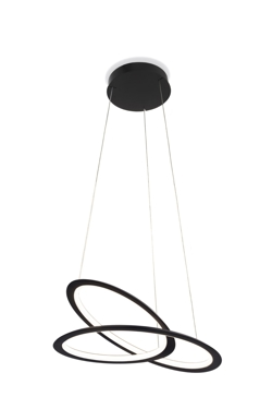 Kepler minor down hanglamp, zwart