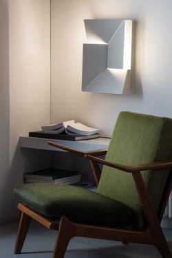 Wall Shadow moyen wandlamp, wit