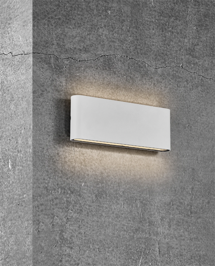 Kinver 26 buiten wandlamp LED, wit