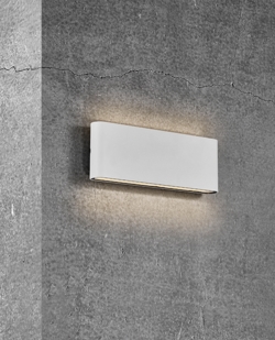 Kinver 26 buiten wandlamp LED, wit