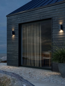 Canto Maxi Kubi 2 buiten wandlamp, seaside zwart