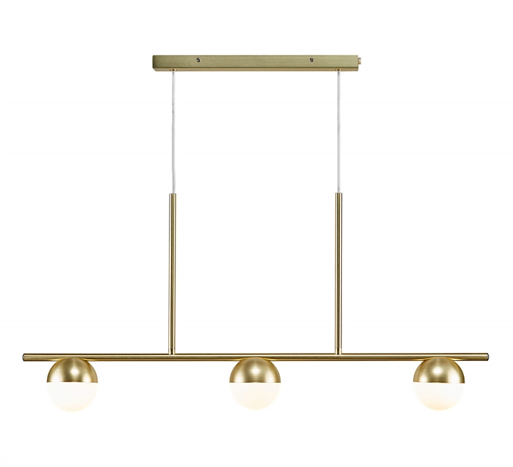 Contina 3-Spot hanglamp, messing