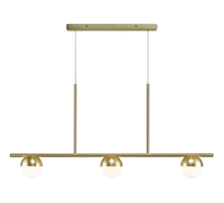 Contina 3-Spot hanglamp, messing