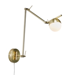 Contina wandlamp, messing