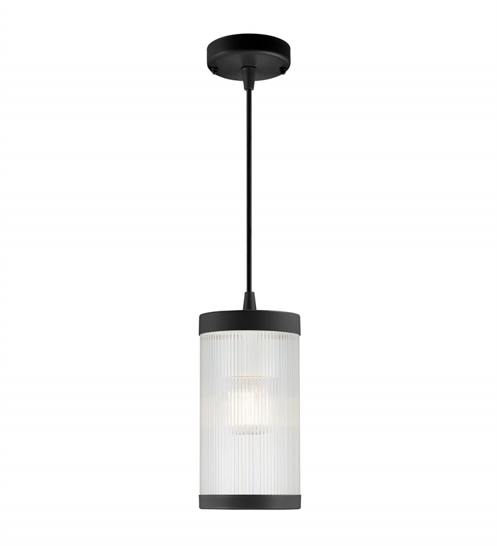 Coupar buiten hanglamp, zwart