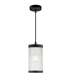 Coupar buiten hanglamp, zwart