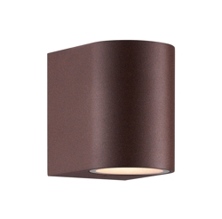 Dion enkele buitenwandlamp, roest