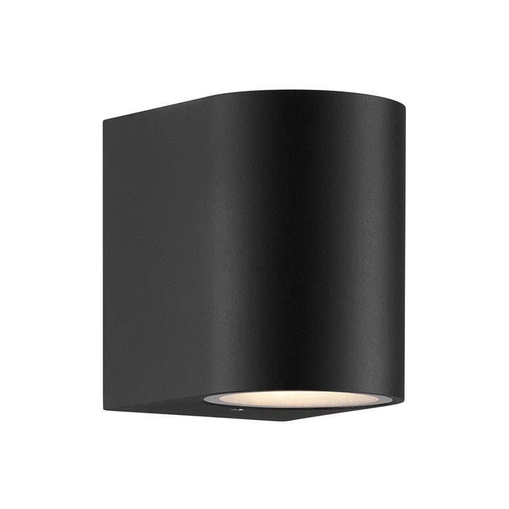 Dion single buiten wandlamp, zwart