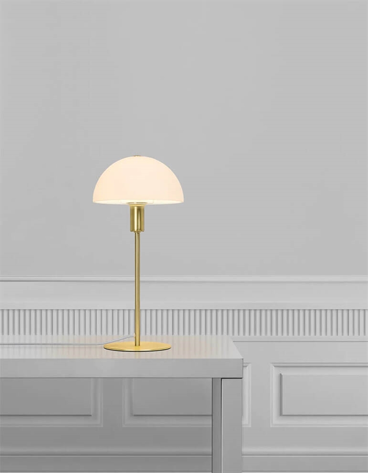 Ellen 20 tafellamp, messing/opal