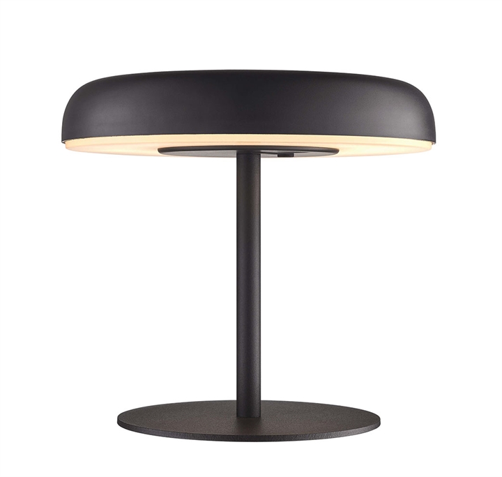 Elmer Solar batterijlamp m/zonnesensor, zwart