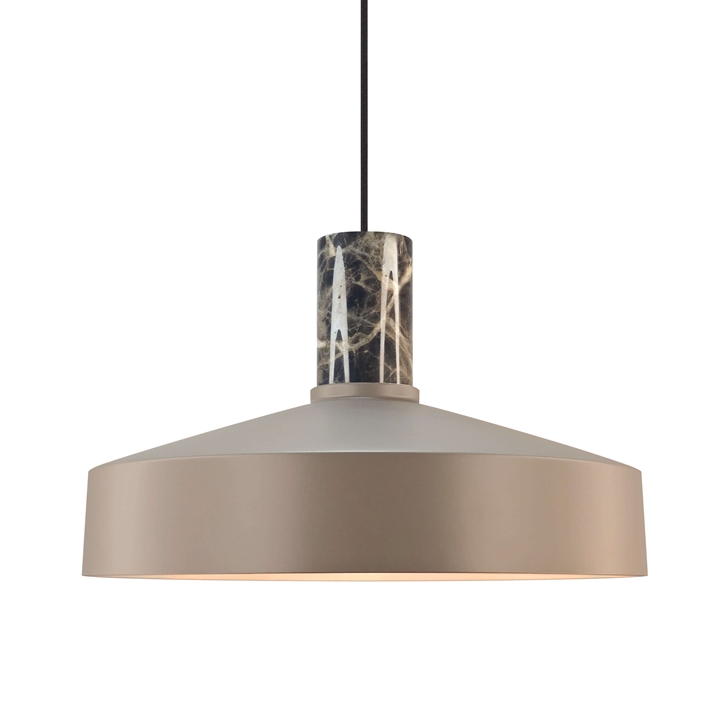 Elvas marble hanglamp, lichtbruin