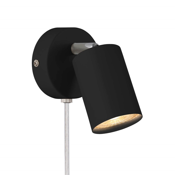 Explore wandlamp, zwart