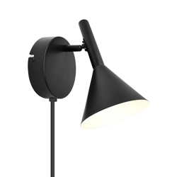 Kelvis wandlamp, zwart