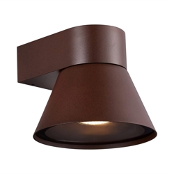Kyklop Cone buiten wandlamp, roest
