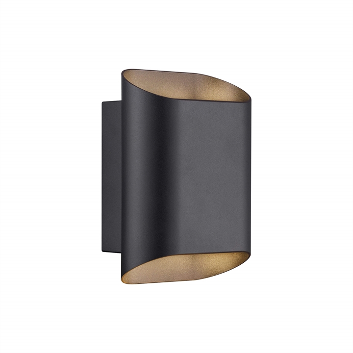 Nico Round 22 Maxi buiten wandlamp, zwart