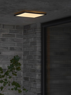 Oja 29 Outdoor Square plafondlamp voor buiten, zwart