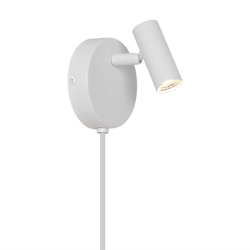 Omari Round wandlamp, wit