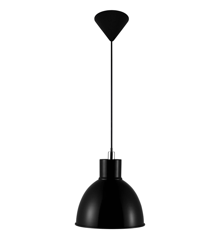Pop hanglamp E27, zwart