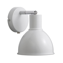 Pop wandlamp E27, wit