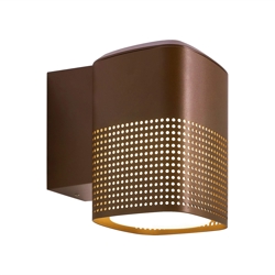Sidara buiten wandlamp, seaside metallic bruin