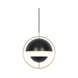 Tavia hanglamp, messing/zwart