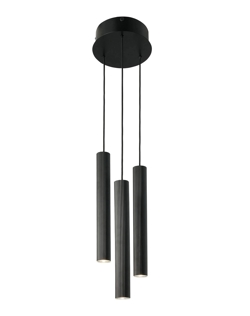 Vico 3-Rondel hanglamp, zwart