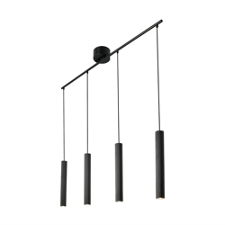 Vico 4-Rail hanglamp, zwart