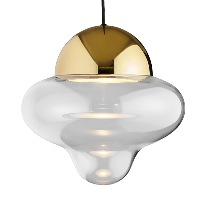 Nutty XL hanglamp, helder/goud
