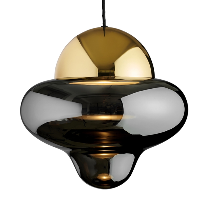Nutty XL hanglamp, smoke/goud