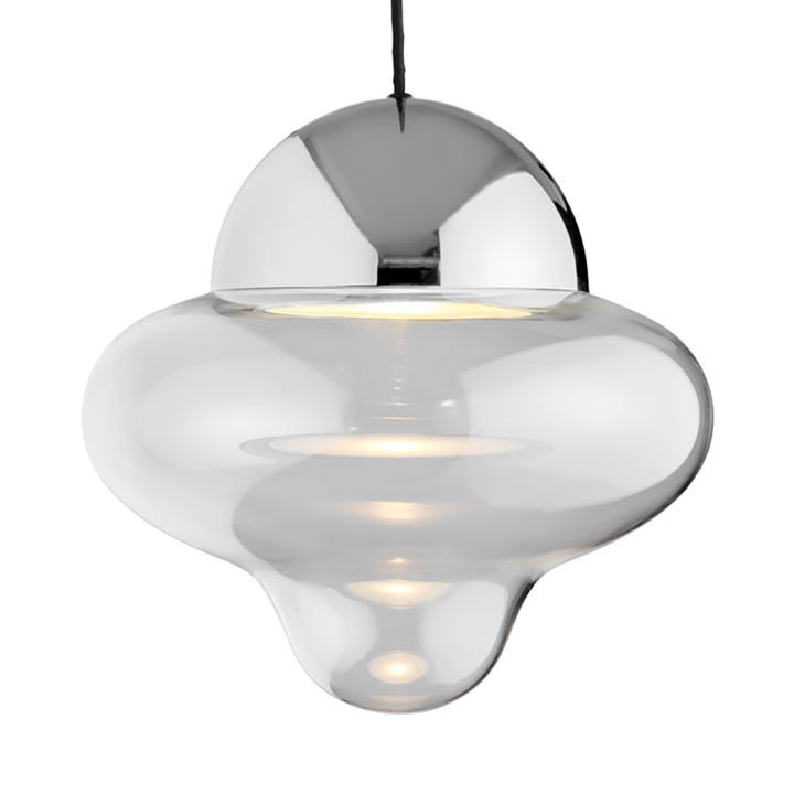 Nutty XL hanglamp, helder/chroom